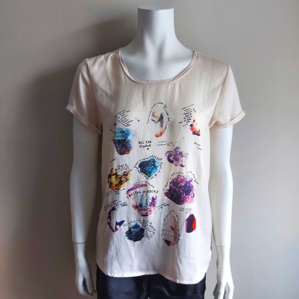 Maison Scotch | Graphic Crystals Print Top